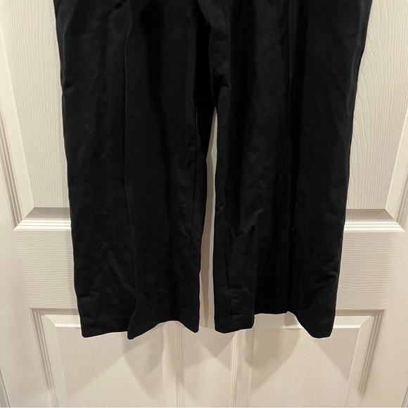 Spanx Super Smooth Perfect Fit Ponte Cropped Wide Leg Pant Black Size XS - Picture 5 of 10